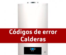 Códigos error Calderas