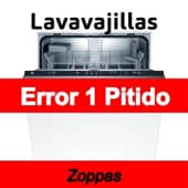 Error 1 Pitido Lavavajillas Zoppas