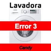 Error 3 Lavadora Candy