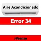 Error 34 Aire acondicionado Hisense