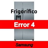 Error 4 Frigorífico Samsung