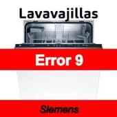 Error 9 Lavavajillas Siemens