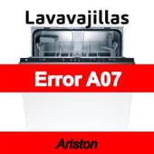 Error A07 Lavavajillas Ariston