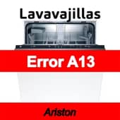 Error A13 Lavavajillas Ariston