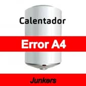 Error A4 Calentador Junkers