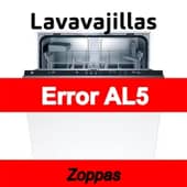Error AL5 Lavavajillas Zoppas