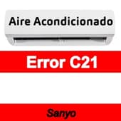 Error C21 Aire acondicionado Sanyo