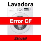 Error CF Lavadora Zanussi