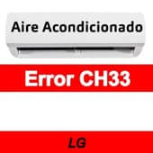 Error CH33 Aire acondicionado LG