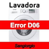 Error D06 Lavadora Sangiorgio