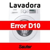 Error D10 Lavadora Sauter