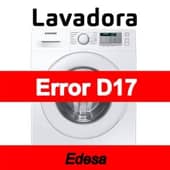 Error D17 Lavadora Edesa