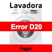 Error D20 Lavadora Fagor