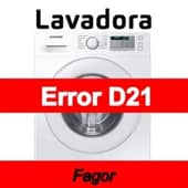 Error D21 Lavadora Fagor
