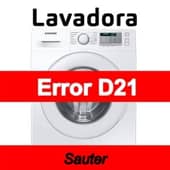 Error D21 Lavadora Sauter
