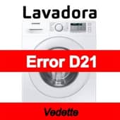 Error D21 Lavadora Vedette