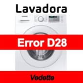 Error D28 Lavadora Vedette