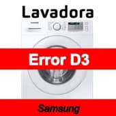 Error D3 Lavadora Samsung