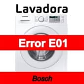 Error E01 Lavadora Bosch