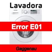 Error E01 Lavadora Gaggenau