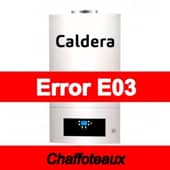 Error E03 Caldera Chaffoteaux