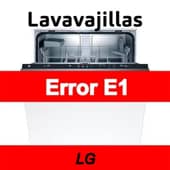 Error E1 Lavavajillas LG