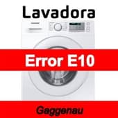 Error E10 Lavadora Gaggenau