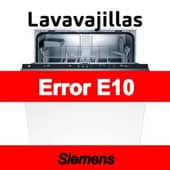 Error E10 Lavavajillas Siemens