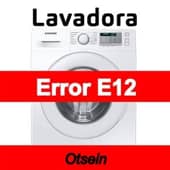 Error E12 Lavadora Otsein