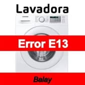Error E13 Lavadora Balay