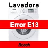 Error E13 Lavadora Bosch