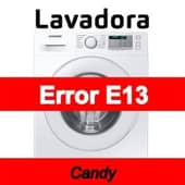 Error E13 Lavadora Candy