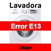 Error E13 Lavadora Otsein