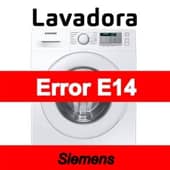 Error E14 Lavadora Siemens