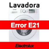 Error E21 Lavadora Electrolux