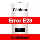 Error E23 Caldera Chaffoteaux