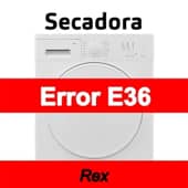 Error E36 Secadora Rex