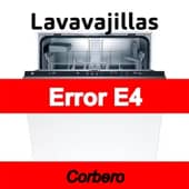 Error E4 Lavavajillas Corbero