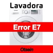 Error E7 Lavadora Otsein