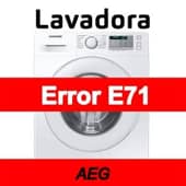 Error E71 Lavadora AEG