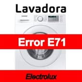 Error E71 Lavadora Electrolux