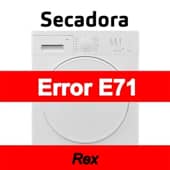 Error E71 Secadora Rex