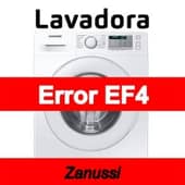 Error EF4 Lavadora Zanussi