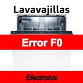 Error F0 Lavavajillas Electrolux