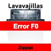 Error F0 Lavavajillas Zoppas