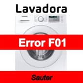 Error F01 Lavadora Sauter