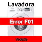 Error F01 Lavadora Vedette