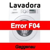 Error F04 Lavadora Gaggenau