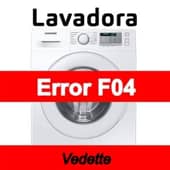 Error F04 Lavadora Vedette