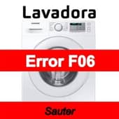 Error F06 Lavadora Sauter